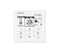 Panasonic Comando a Filo CZ-RTC5B con Funzionalità Econavi, Pannello di Controllo Remoto Touch per Climatizzatori PACi VRF con Display Retroilluminato e Timer