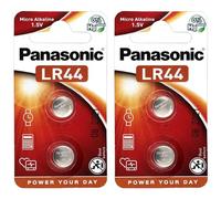 PANASONIC Confezione da 6 blister da 2 batterie LR44 Micro Alcaline, 1,5 V