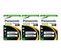 PANASONIC Confezione da 3 blister da 2 batterie ricaricabili Evolta AA (Mignon)/HR6 2450 mAh - 1,2 V