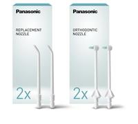 Panasonic Confezione ricarica ugello standard e ortodontico | Ugello normale e ortodontico di ricambio, getto d’acqua e spazzolino, 1 ugello per tipo