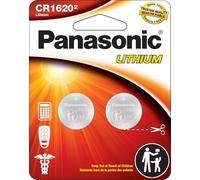 Panasonic CR1620 - Batterie a bottone al litio a lunga durata, 3,0 V, resistenti ai bambini, confezione da 2 batterie