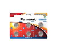 Panasonic CR2025, Batteria al litio, 3V, Confezione di 6 batterie
