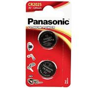 Panasonic Cr2025 Micropile al Litio, Argento (2 Pezzi)