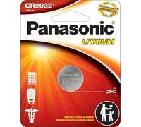 Panasonic CR2032 - Batterie a bottone al litio a lunga durata, 3,0 V, resistenti ai bambini, confezione da 1 batteria