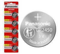 Panasonic CR2450 - Batteria a bottone da 3 V al litio, confezione da 5 batterie
