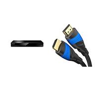 Panasonic DP-UB420EGK Lettore Blu-Ray Ultra HD 4K PRO HDR, Processore HCX, HDR10+, HLG, Upscaling 4K, Twin HDMI, Nero & KabelDirekt 2m Cavo HDMI 4K, compatibile con HDMI 2.0a/b, 2.0, 1.4a, 4K Ultra HD