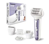 Panasonic EL7C Epilatore con Accessori Epliazione Gambe e Braccia, Zone Sensibili, Pedicure, Zona Bikini, Doppi Dischi, 60 Pinzette, 3 Velocità, Lilla