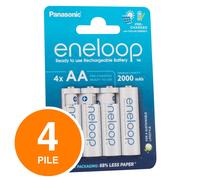 Panasonic Eneloop Batterie AA NiMH Ricaricabili Stilo Mignon 1.2V 2000mAh 4x