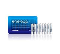 Panasonic Eneloop BK-4MCCE/8LE Sliding Pack Batterie Ricaricabili Ni-MH"Ready-to-Use" AAA Micro, Confezione da 8 Pezzi, Colore: Bianco