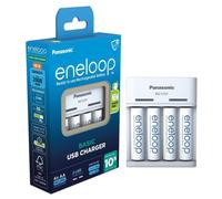 Panasonic eneloop BQ-CC61 Basic USB Caricatore Ricaricabile + 4 Aa Nimh Batterie