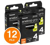 Panasonic Eneloop Pro Pile Ricaricabili HR6 Stilo AA Mignon 1.2V 2500mAh NiMH 12