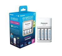 Panasonic eneloop SmartPlus Ladegerät für 1-4 AA/AAA NI-MH-Akkus, 4 (Panasonic)