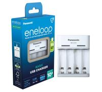 Panasonic eneloop USB Basic Caricabatterie Bq-Cc61 Per Aa AAA Batterie Cavo New