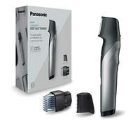 Panasonic ER-GK80-S503 - Rasoio per corporale ricaricabile da uomo, a forma di coltello, i-Shaper, in acciaio inox, a lunga durata, accessorio zone delicate, 20 lunghezze, 2 pettini e federa) nero