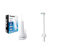Panasonic EW-1511 Idropulsore con Tecnologia Ultrasonica, 5 Livelli di Getto per Pulizia Dentale, Interdentale & Ugelli di ricambio WEW0984 per doccia orale