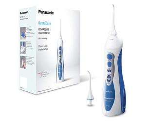 Panasonic - EW1211W - Irrigatore Orale Ricaricabile Dentacare, Bianco/Blu, Confezione da 1