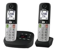 Panasonic Festnetz-Telefon (f?r analogen Anschlu?), schnurlos, integrierter Anrufbeantworter, DECT (KX-TGU432EXB)