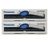PANASONIC KX-FA76X ORIGINALE NERO KX-FL501/KX-FLM551/KX-FLB750/KX-FLB751 X 2PZ