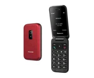 PANASONIC KX-TF600EXR 2.4" CLAMSHELL SENIOR PHONE TASTO SOS ROSSO