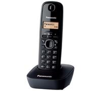 PANASONIC - KX-TG1611FRH, DECT, Scrivania, Nero, LCD, AAA, Digitale