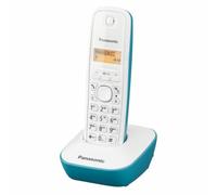 Panasonic KX-TG1611SPC Telefono cordless, Colore Bianco e Azzurro [Versione Spagnola]