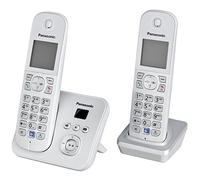 Panasonic KX-TG6822 Telefono Digitale Cordless, Argento [Germania]
