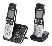Panasonic KX-TG6822GB - Telefono cordless DECT, schermo da 4,6 cm (1,8 pollici), con segreteria telefonica, colore: Nero [Importato dalla Germania]