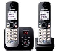 Panasonic KX-TG6822GB Telefono DECT con ID chiamante Nero, Argento - Nouvo