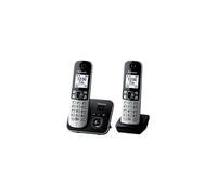 Panasonic KX-TG6862JTB telefono Telefono DECT Identificatore di chiamata Nero, Argento