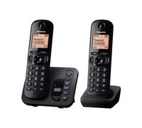 Panasonic KX-TGC222 Telefono DECT con ID chiamante nero - Nouvo