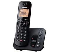 Panasonic Telefono cordless digitale KX-TGC260: segreteria telefonica con autonomia 18 minuti, pulsante di blocco chiamate dedicato, display a matrice di punti di facile lettura e vivavoce