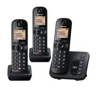 Panasonic Telefoni cordless digitali KX-TGC263E: segreteria telefonica con autonomia 18 minuti, pulsante di blocco chiamate dedicato, display a matrice di punti di facile lettura e vivavoce