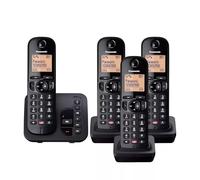 Panasonic KX-TGC264EB telefono Telefono DECT Identificatore di chiamata Nero (PANASONIC KX-TGC264EB DECT QUAD) - Versione UK