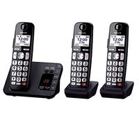Panasonic KX-TGE823EB telefono Telefono DECT Identificatore di chiamata Nero (PANASONIC KX-TGE823EB TRIO) - Versione UK