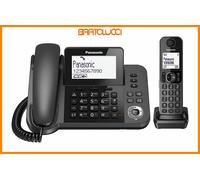 Panasonic KX-TGF310EXM Telefono a Filo e Cordless DECT LCD Monocromatico Bianco