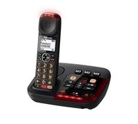 Panasonic KX-TGM420GB - Telefono cordless digitale, segreteria telefonica digitale, unità base e auricolare singolo, LCD, modalità slov-talk, compatibile con apparecchi acustici, blocco delle chiamate