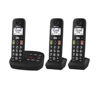 Panasonic KX-TGU133EXB Telefono Cordless Digitale con Segreteria Telefonica, Uni