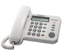 Panasonic KX-TS580EX1 Identificatore di chiamata Bianco