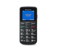 Panasonic KX-TU110 sbloccato, 0GB, Cellulare Facilitato, Ampio Display a Colori, Dual SIM, Chiamate Prioritarie a Mani Libere, Resistente agli Urti, Batteria a Lunga Durata, Nero