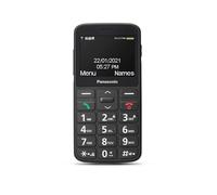 Panasonic KX-TU160EXB Telefono Cellulare con Funzioni di Base per Anziani, Tasto SOS per Chiamate di Emergenza, Tasti Separati di Grandi Dimensioni, Display con Caratteri e Numeri Grandi, Nero.