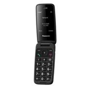Panasonic KX-TU410 Telefono Cellulare 4G a Conchiglia 2,4 Pollici, Tasto SOS, Bluetooth 5.0, HAC, Vivavoce, IP44, Nero