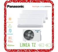 PANASONIC LINEA TZ CONDIZIONATORE TRIAL INVERTER R32 9+9+9 BTU WIFI