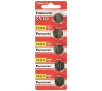 Panasonic Lithium Battery CR1620 Pack of 5 Batteries