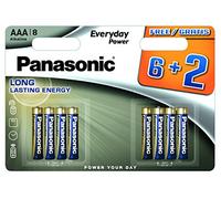 Panasonic lr03eps/8bw Everyday pile alcaline batteria