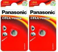 Panasonic LR44 Pila a Bottone V13GA, A76, 82, LR1154, 357 A (Confezione da 2)