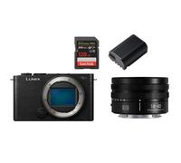 Panasonic Lumix DC-S9 + S 18-40 mm f/4,5-6,3 + batteria DMW-BLK 22 + SanDisk 128 GB nero