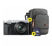 Panasonic Lumix DC-TZ99 Argento/Nero | ✅Borsa Case Logic Era in omaggio & scheda di memoria da 128GB