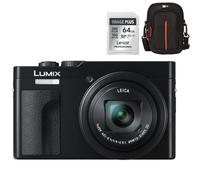 Panasonic Lumix DC-TZ99 Black + Lexar 64GB SDXC + Case Logic DCB-313 | ✅Garanzia di 5 anni