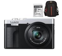 Panasonic Lumix DC-TZ99 Silver/Black + Lexar 64GB SDXC + Case Logic DCB-313 | ✅Garanzia di 5 anni