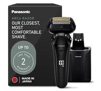 Panasonic Navalha elétrica para homens, barbeador elétrico, ARC6 Navalha elétrica de seis lâminas com estação de limpeza e carregamento automática premium, ES-LS9A-K (preto)